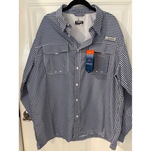 Habit Fishing‎ Shirt Vented Gingham Button Up Outdoor XL